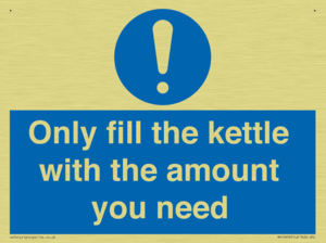 Only fill the kettle with the amount you need